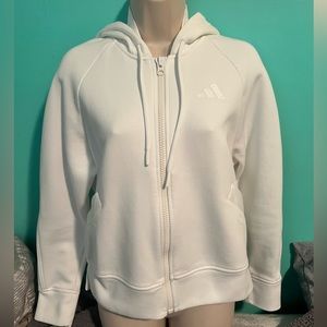 Adidas white hoodie sz medium